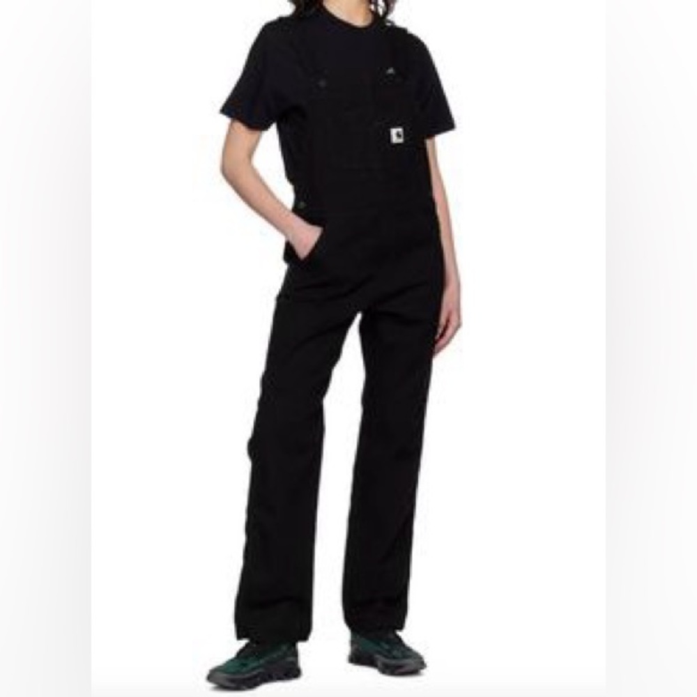 CARHARTT WORK IN PROGRESS Black Cotton Overalls - Medium